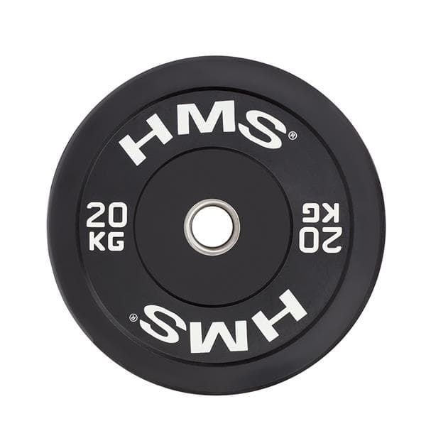 BBR20 SVART OLYMPISK PLATE STÖTTFÖRARE 20 KG HMS