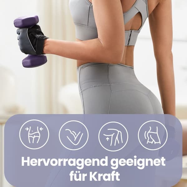 Halterset, zeshoek, met halterstandaard