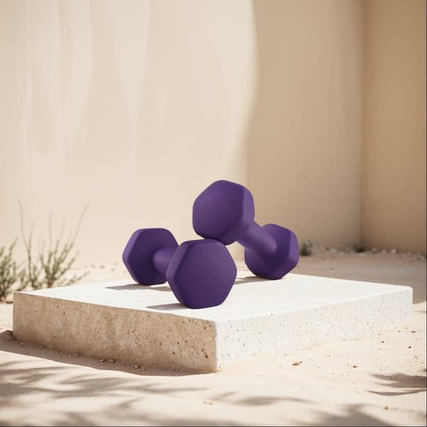 Hantlar, 2 set, 16x8 cm, Ask lila
