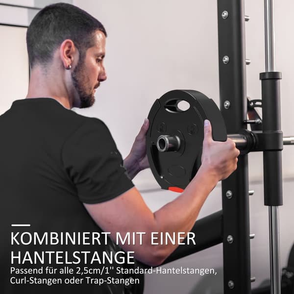 Dumbbell Vægt Sæt, 4er-Set, 2x5 kg/7.5kg, Sort