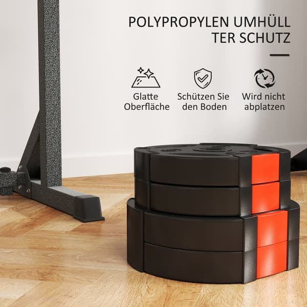 Dumbbell Vægt Sæt, 4er-Set, 2x5 kg/7.5kg, Sort
