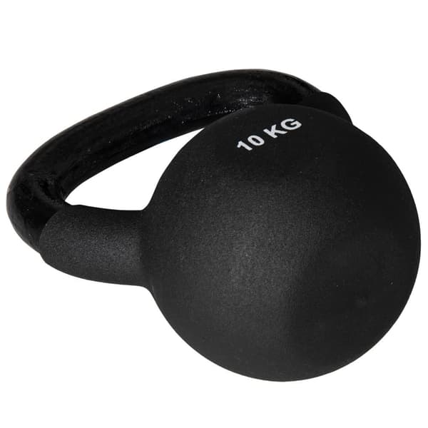 Kettlebell, 10 KG, 19x12x22 cm, Sort