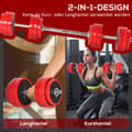 Miniatyrbillede 4 af 9: Dumbbell Sæt, 2-IN-1, Rød+Sort