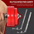 Miniatyrbillede 7 af 9: Dumbbell Sæt, 2-IN-1, Rød+Sort