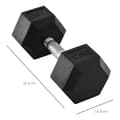 Miniatyrbild 3 av 9: Hantel, Hexagon, 1x12.5 KG, Svart