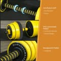 Miniatyrbillede 5 af 9: Dumbbell Sæt, 25 kg, Gul Sort