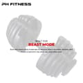 Miniatyrbild 8 av 9: PH Fitness Nya Justerbara Hantlar (1 st) – Premium Dumbbell 2,5–24 kg – 15 Viktlägen – Enhandsgrepp & Snabb Justering