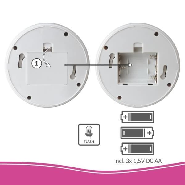 ELRO CDD15F Indoor Dummy Dome Kamera - Blixt - 2 Pack
