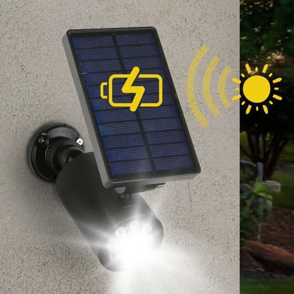 Solär dummykamera Maclean SOL1801S med LED-blink och rörelsedetektor