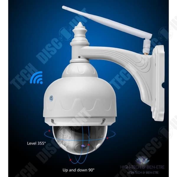 TD® IP, WIFI, HD 720P utomhusmotoriserad kupolkamera med mobilapplikation - Security Mania