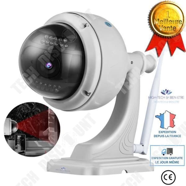 TD® IP, WIFI, HD 720P utomhusmotoriserad kupolkamera med mobilapplikation - Security Mania