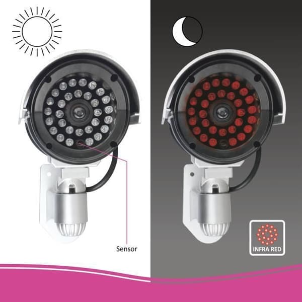 ELRO CDB25S-2 Dummy utomhuskamera med LED-2-paket