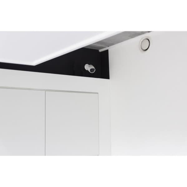 Dummy-kamera - CHACON - Aluminium - Blå LED - Hvid