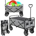 Miniatyrbild 4 av 4: SPRINGOS® Trädgårdsvagn Fällbar turistvagn med 4 hjul Maximal belastning 80 kg Grå