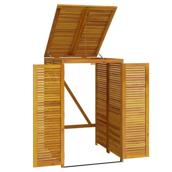 vidaXL Skjul för sopkärl 70x89x117 cm massivt akaciaträ