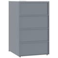 Pikkukuva 8 / 11: vidaXL Roskalaatikon säilytystila kuudelle harmaa 414x79x117 cm teräs