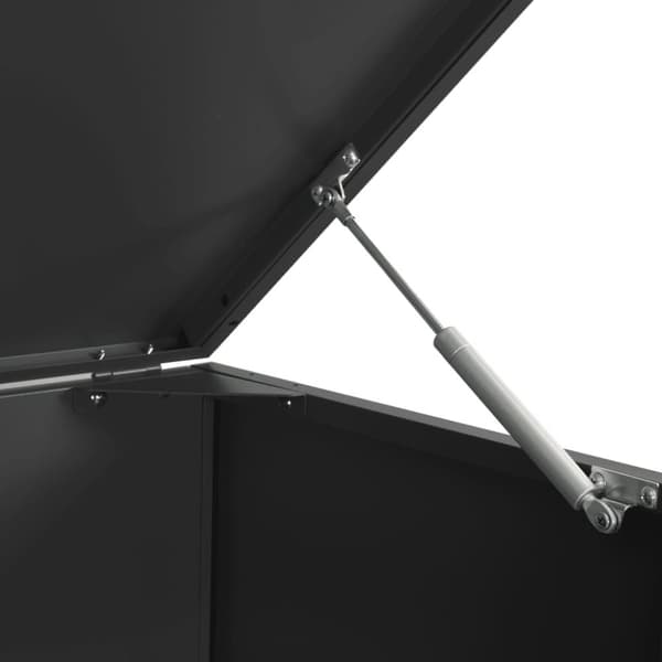 vidaXL skraldespandsskjuler 138x79x117 cm 2 rum stål sort