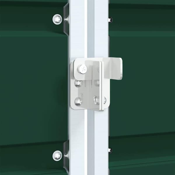 vidaXL Søppeldunkskur for enkelt dunk grønn 72x81x115 cm stål