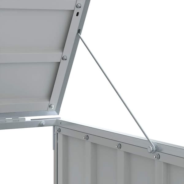 vidaXL Søppeldunkskur for enkelt dunk grønn 72x81x115 cm stål