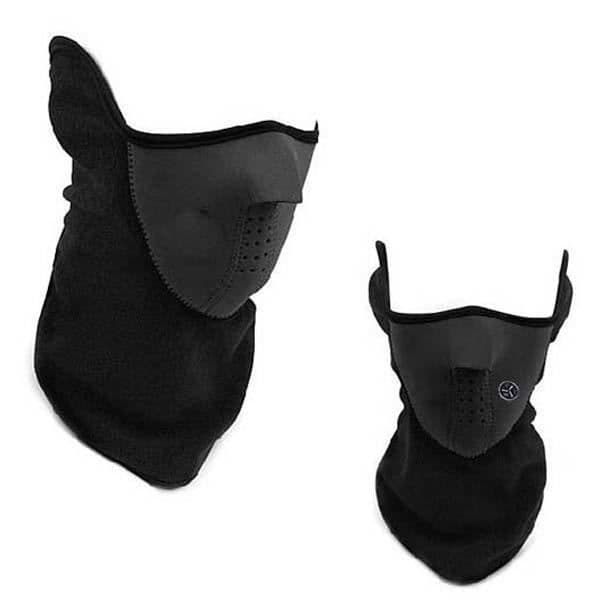 Varm hals ansiktsmask Paintball Cykel Motorcykel mot kall mask Svart A15 #C493C