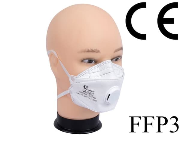 25 Pack CE FFP3 Munskydd med Ventil Mask