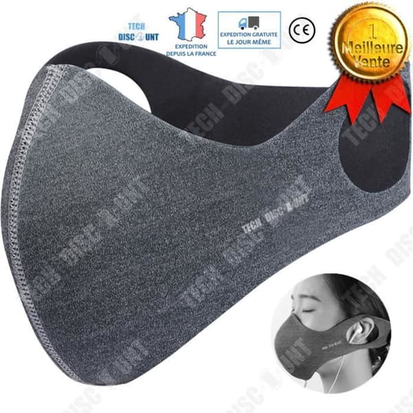 TD® mask svart bomull man kvinna tvättbar