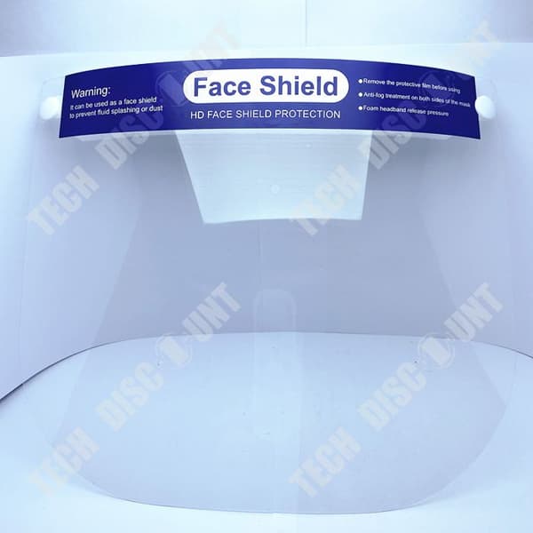 TD Skyddsmask 100st genomskinlig skärm PTE-isolering dammtät mycket transparent ansiktsskydd resemask