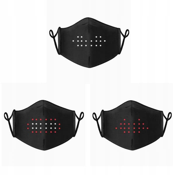 LED-maske STEMMEGenkendelse USB PM2.5 N95 FFP2