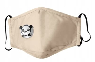 LAPSILLE BEIGE PANDA -naamio + 3 x PM 2.5 -suodatin