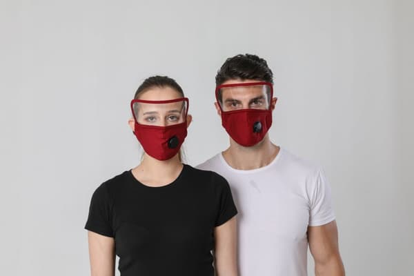 SET Mask med visir + 3x PM 2.5 FILTER