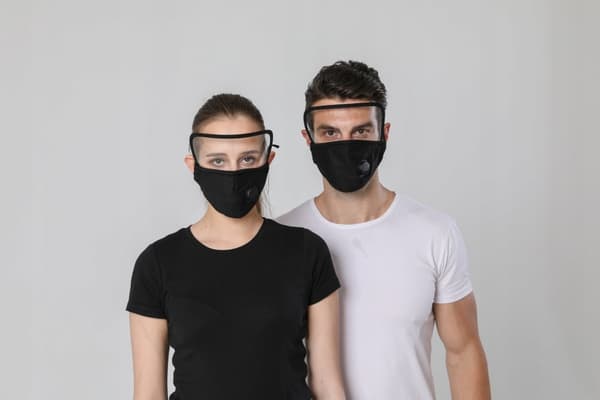 SET Mask med visir + 3x PM 2.5 FILTER