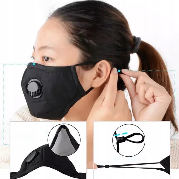 SET Mask med visir + 3x PM 2.5 FILTER