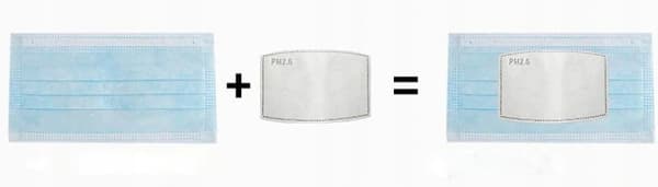 10x HEPA-FILTER PM 2,5 KULSTOF til MASKER 10 stk.