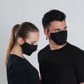 Miniatyrbild 3 av 11: SET Mask SVART + 3x HEPA PM 2.5 KOLFILTER