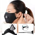 Miniatyrbild 11 av 11: SET Mask SVART + 3x HEPA PM 2.5 KOLFILTER