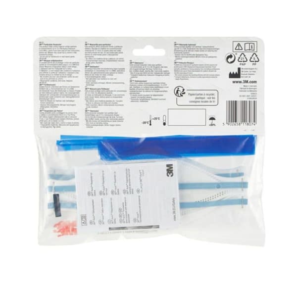 3 m skyddsmask för byggarbetsplatser - 9320C3 - 9320D+ Aura, FFP2 respirator för engångspartiklar, utan ventil, 5-pack