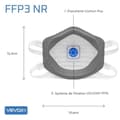 Miniatyrbild 4 av 4: FFP1-mask VEVOX set of 5 - Effektivt andningsskydd mot partiklar och aerosol fram till 0,6m
