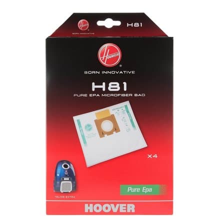 Hoover | Pure Epa microfiber Vacuum cleaner bags | H81, | White