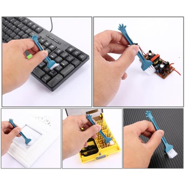 10-Pack - Rengöringsborste / Borste för Tangentbord / Elektronik