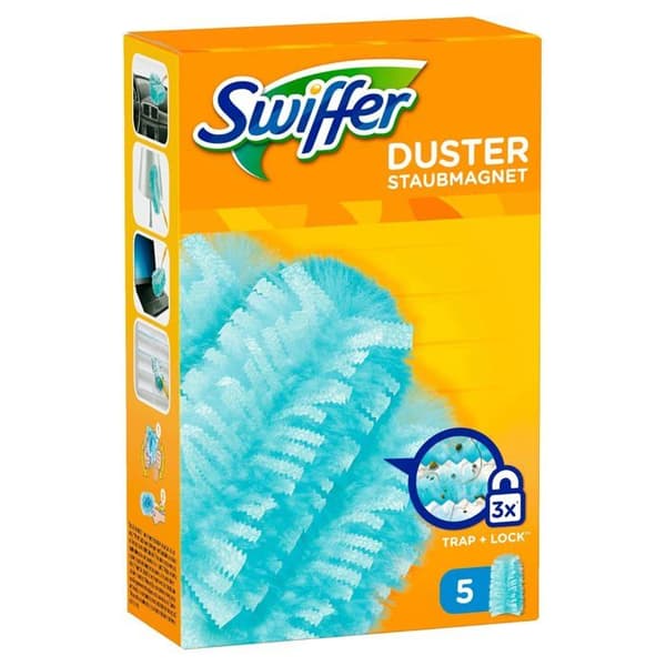 Duster - dammservett - dammredskap Swiffer Duster Staubmagnet, Refill, 1 förpackning med 5 enheter