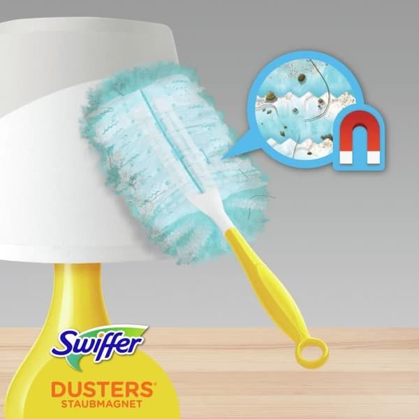 SWIFFER Dammvippa Kit 1 Handtag + 5 Refillar