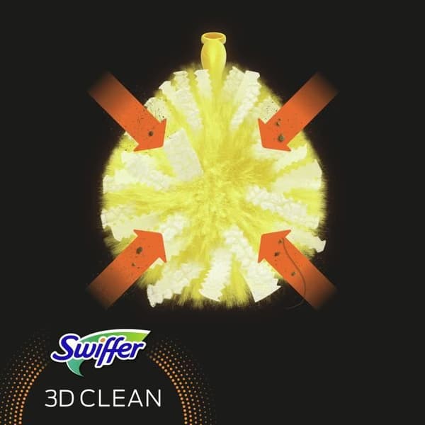 SWIFFER Duster Plumeau städning 3D 360 - Efterfyllningar 5 enheter
