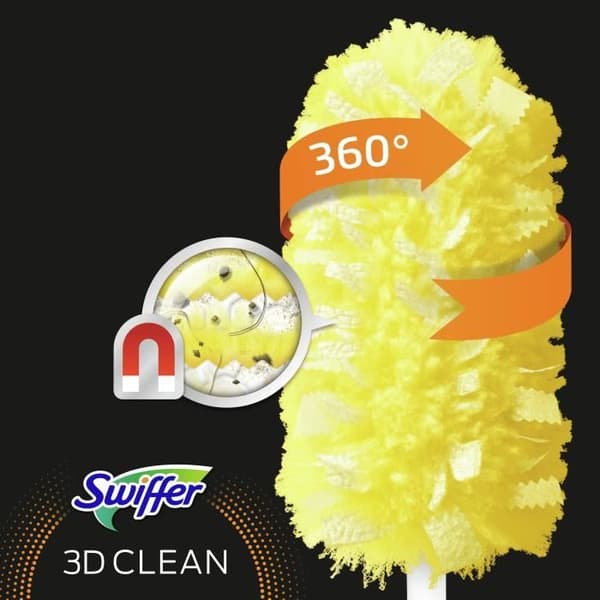 SWIFFER Duster Plumeau städning 3D 360 - Efterfyllningar 5 enheter
