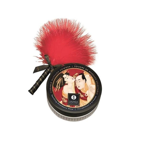 Mini coffret kroppspuder jordgubb/bubbelvin och matchande duster - CC1080 Storlek: TU