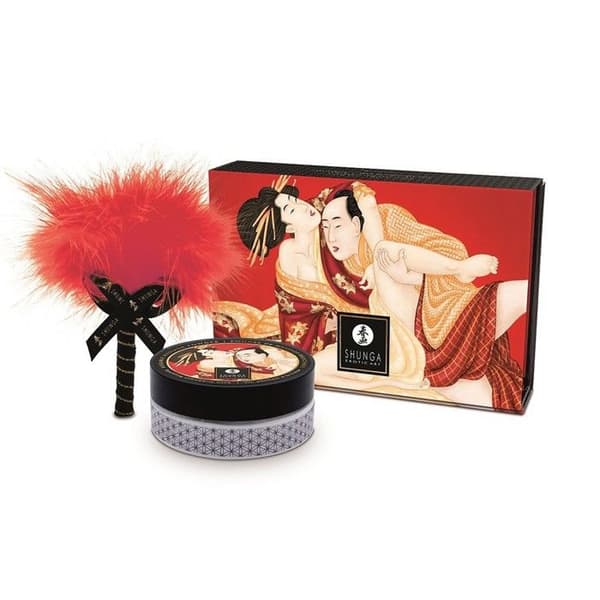 Mini coffret kroppspuder jordgubb/bubbelvin och matchande duster - CC1080 Storlek: TU