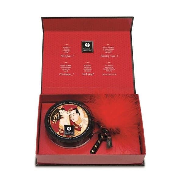 Mini coffret kroppspuder jordgubb/bubbelvin och matchande duster - CC1080 Storlek: TU
