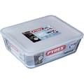 Miniatyrbild 1 av 6: PYREX - 244P000 / 7043 - Rektangulär maträtt med lock - 27cm * 22 cm - Pyrex Cook &amp; Freeze