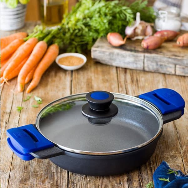 BRA Advanced Casserole låg 24 cm, aluminium med non-stick, utan PFOA super förstärkt prestanda