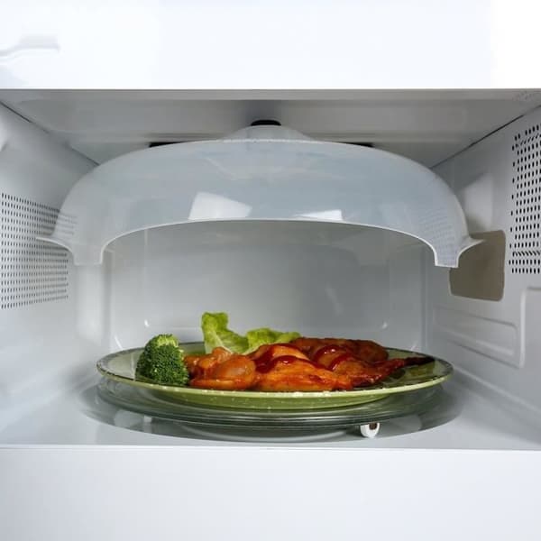 Uppsättningar av formar och ugnsformar, magnetiskt mikrovågsplattaskydd med ångventiler, tål diskmaskin - Klar typ #A
