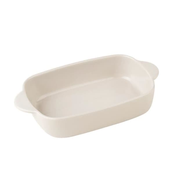 Ugnsplåt - MENASTYL - Oktav - 33x20cm - Beige stengods - Motståndskraftig mot termiska stötar